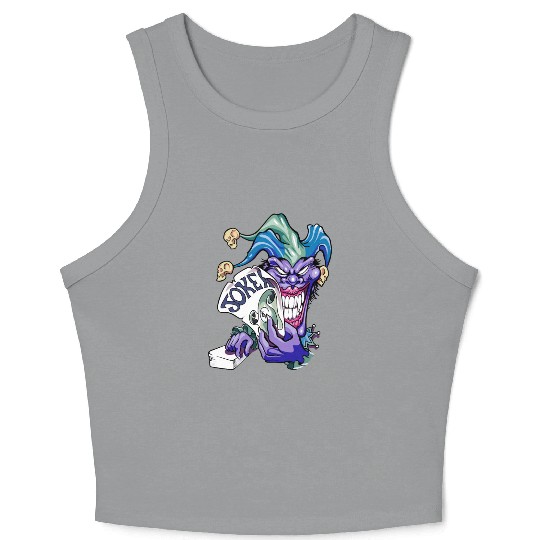 Joker with cards Crop Tank Top