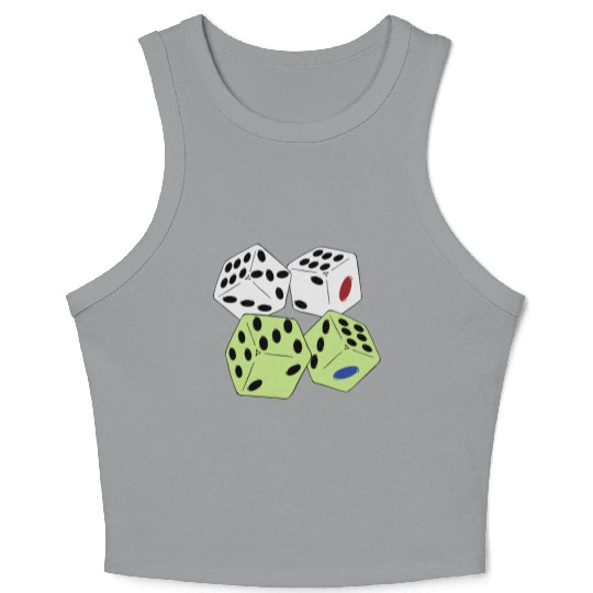roll ludo dice Crop Tank Top