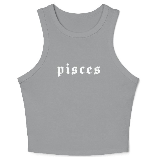 Pisces, Zodiac Sign, Astrology, Horoscope Crop Tank Top