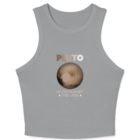 Pluto Never Forget 1930-2006 Crop Tank Top