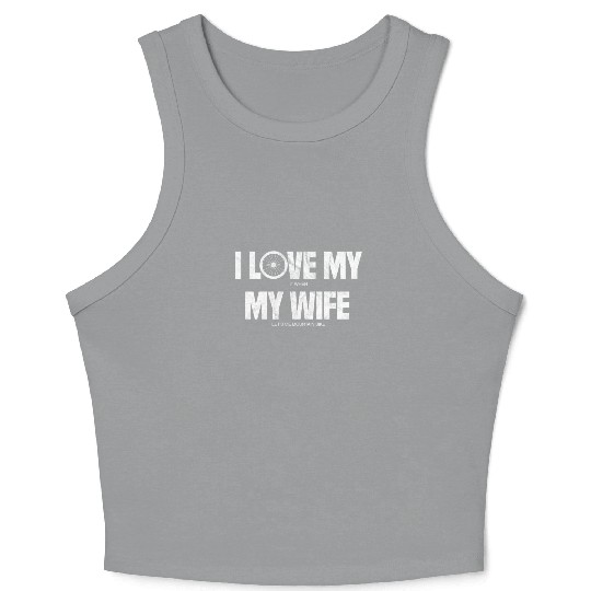 I Love It When My Wife Let's Me Mountain Bike Crop Tank Top