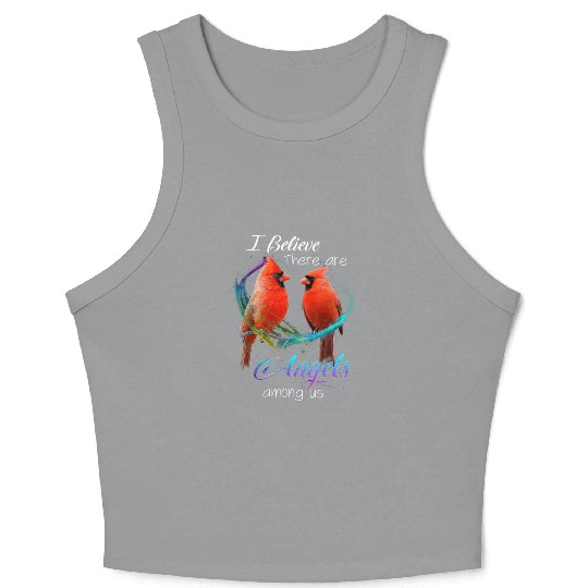 Cardinal Bird Crop Tank Top