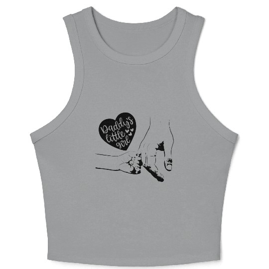 daddy little girl,daddy daughter Crop Tank Top,daddy&me