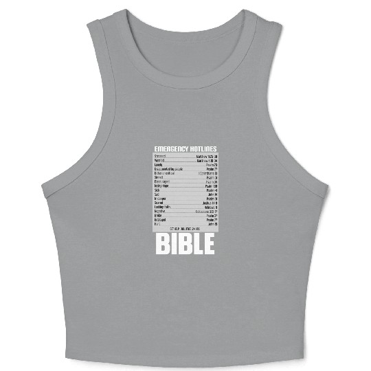 Bible Hotline Crop Tank Top