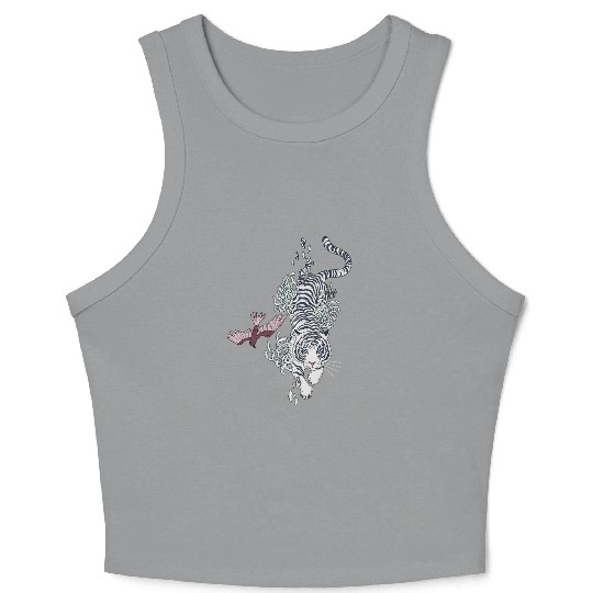 Unique Japanese spirit Tiger | My spirit Animal Crop Tank Top