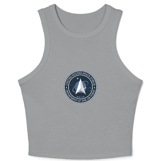 New Space Force Logo 2020 USSF Crop Tank Top