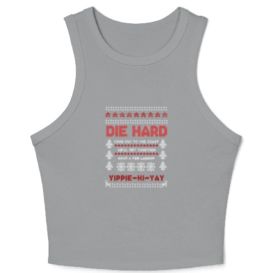 Die Hard Christmas Jumper Crop Tank Top