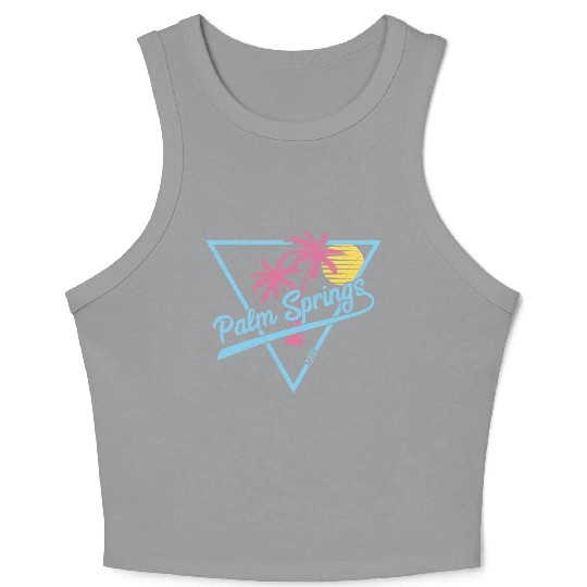 Palm Springs Vintage Retro 1975 Crop Tank Top