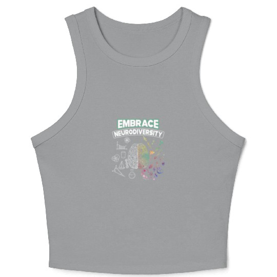 Embrace Neurodiversity Brain Voice Crop Tank Top