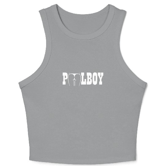 Pool Boy, Swimming Pool - Lifeguard gift Crop Tank Top