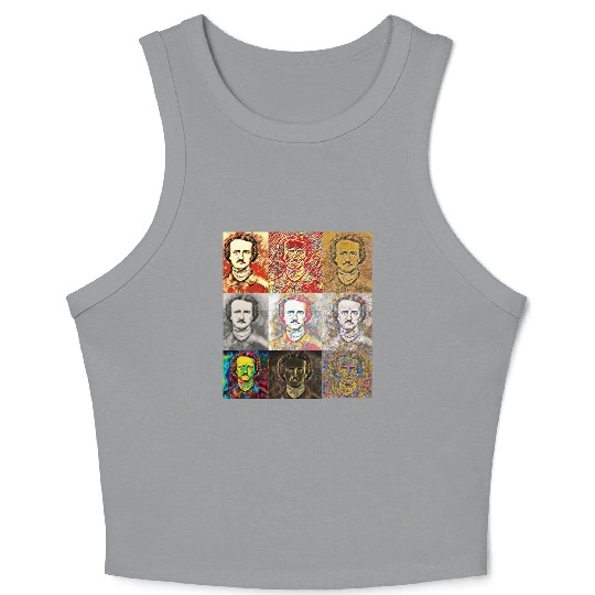 Unique Portrait Reveals Young Edgar Allan Poe Crop Tank Top