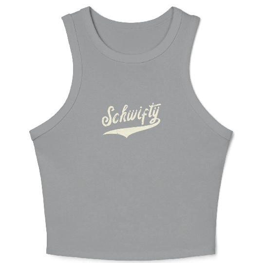 Mademark and Rickandmorty Fan Art Team Schwifty Crop Tank Top