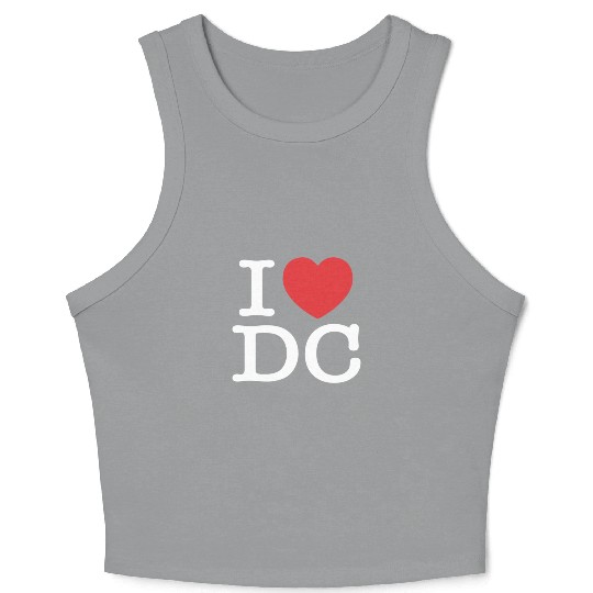 I Heart Dc Love District Of Columbia Crop Tank Top Crop Tank Top S
