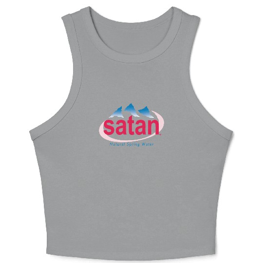 Satan Natural Spring Water Crop Tank Top