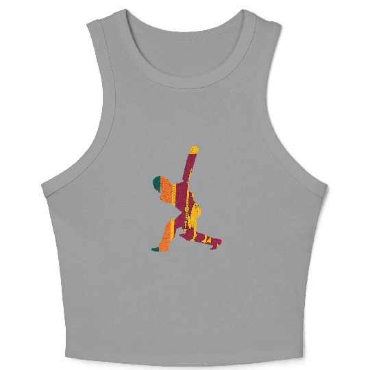 Sri Lanka Cricket Cricketplayer Batsman Crop Tank Top