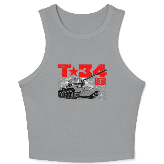 T-34-85 Soviet medium tank Crop Tank Top