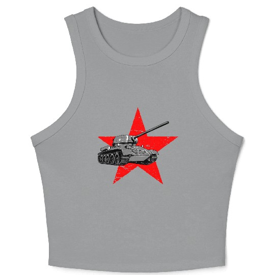 T-34-85 Soviet medium tank Crop Tank Top