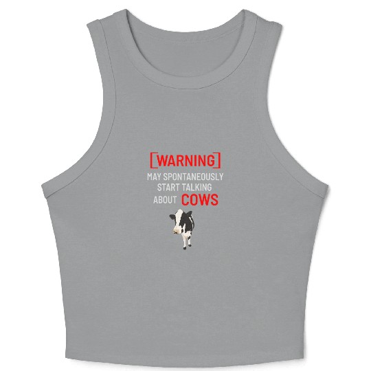 Cow Animal Cattle Black Holstein Gift Crop Tank Top