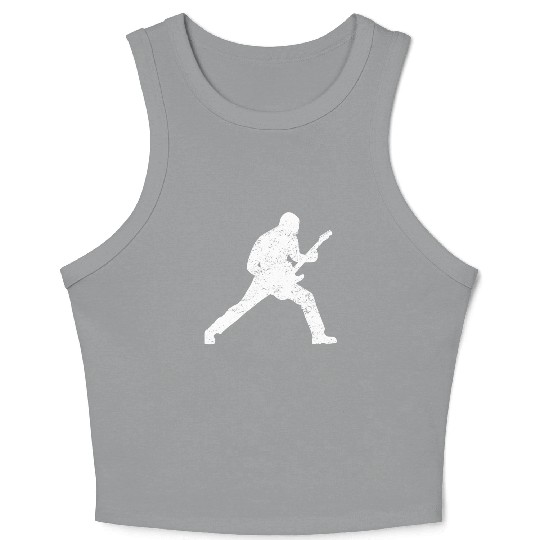 Guitar Player Gift Rock Electric Guitar Rocker Crop Tank Top