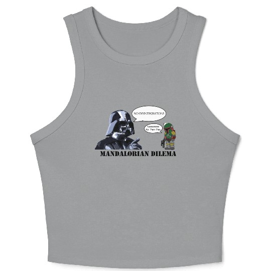 Darth Vader's Condition to Every Hired Mandalorian Crop Tank Top