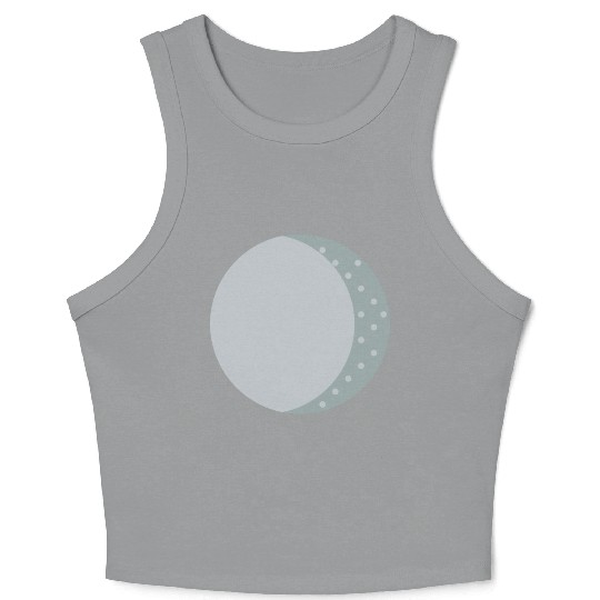 Waning Gibbous Moon Large Crop Tank Top