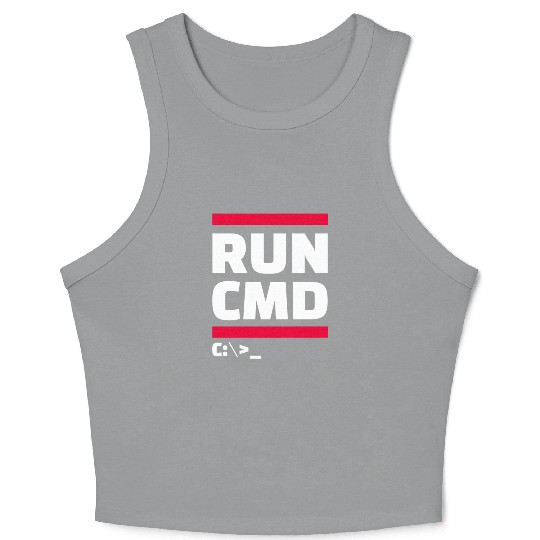 run cmd Crop Tank Top