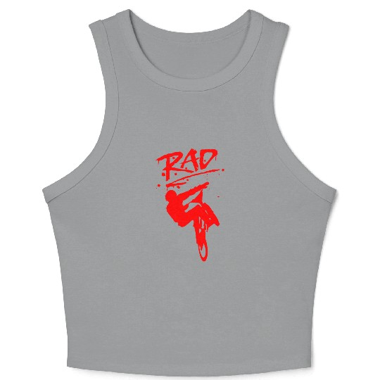RAD BMX Bike Grafitti 80s Movie Radical Crop Tank Top