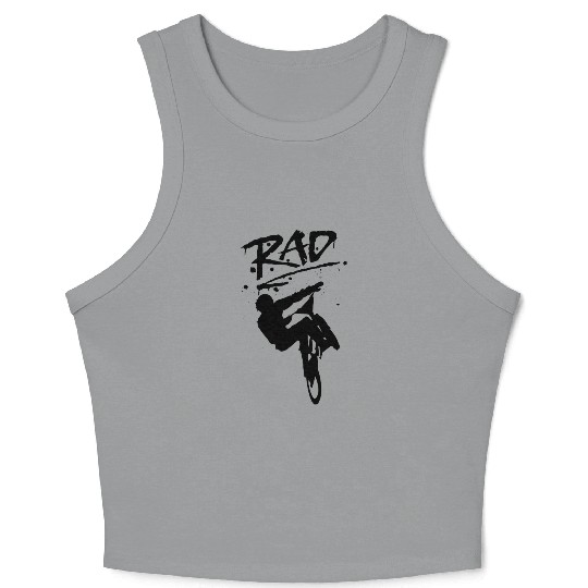 RAD BMX Bike Graffiti 80s Movie Radical Crop Tank Top
