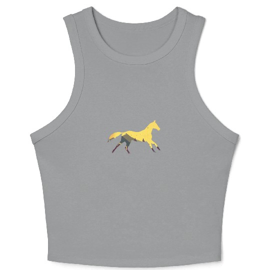Wild Horse Horse Horses Wild Horses Crop Tank Top