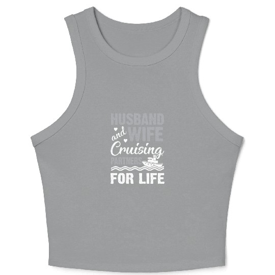 Cruising Partner Couple Cruise Ship Husband Wife Crop Tank Top