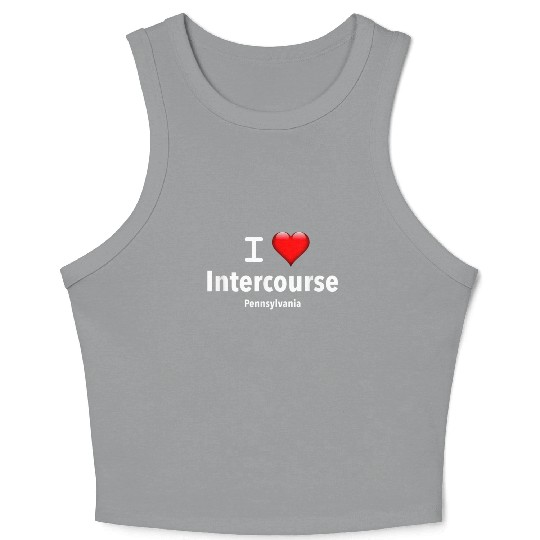 I Love Intercourse Pennsylvania Crop Tank Top