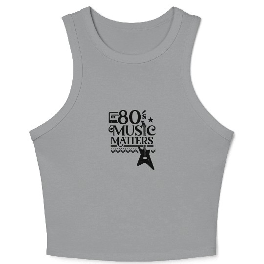 80s Music Matters Musician Crop Tank Top