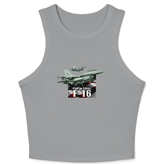 F-16 Fighter Jet Crop Tank Top