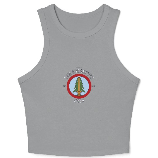 Twin Peaks The Bookhouse Boys Est 1990 Logo Crop Tank Top