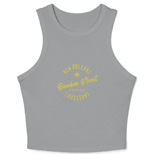New Orleans Bourbon Street Jazz Crop Tank Top