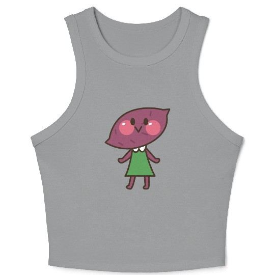 Sweet Potato Head Crop Tank Top
