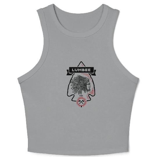 Lumbee Tribe Native American Indian Proud Arrow Crop Tank Top