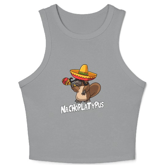Nachoplatypus Cinco De Mayo Platypus Gifts Fiesta Crop Tank Top