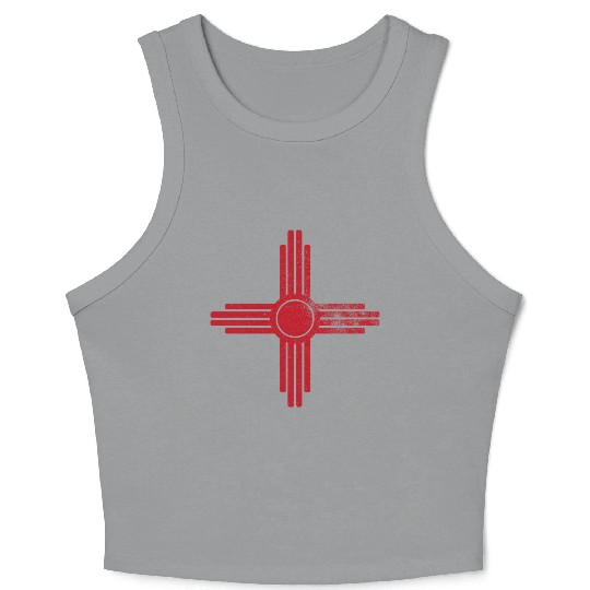 Zia Sun New Mexico Zia Mountains Crop Tank Top