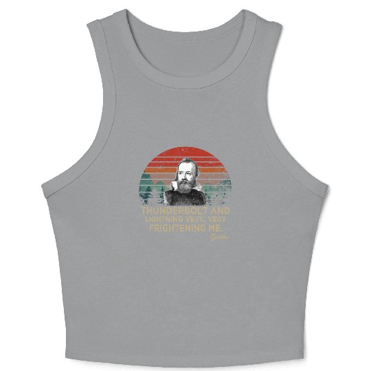 Thunderbolt and lightning Galileo Astronomy Crop Tank Top