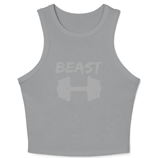 Beast Gym Logo Crop Tank Top
