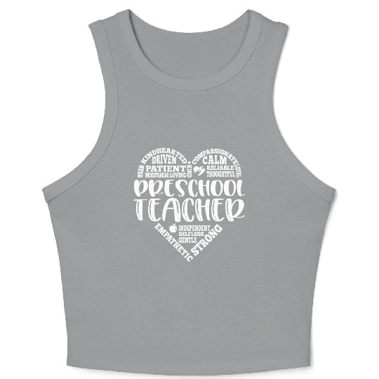 Preschool Teacher, Pre K teacher Crop Tank Top