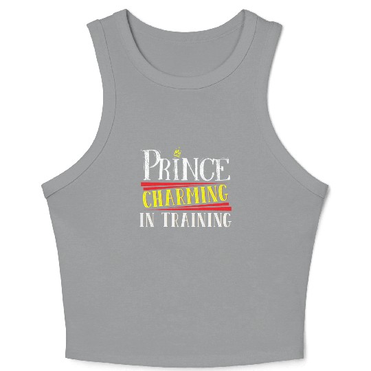 Prince Charming In Training Crown King Queen Crop Tank Top