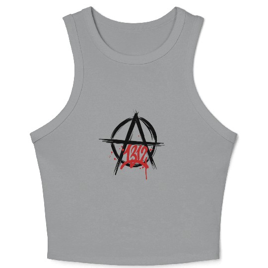 ACAB 1312 Anarchy symbol Crop Tank Top