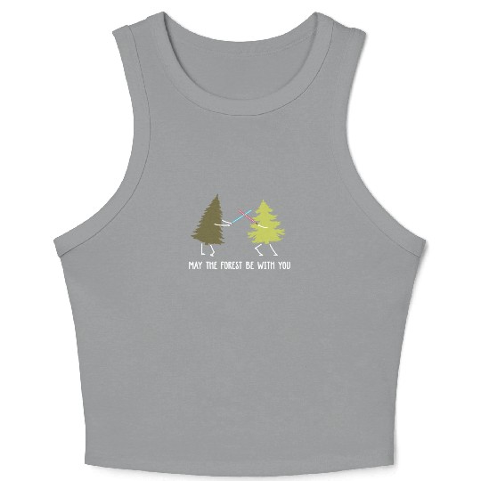 May the forest be with you Crop Tank Top