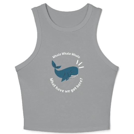 Whale funny whale Crop Tank Top