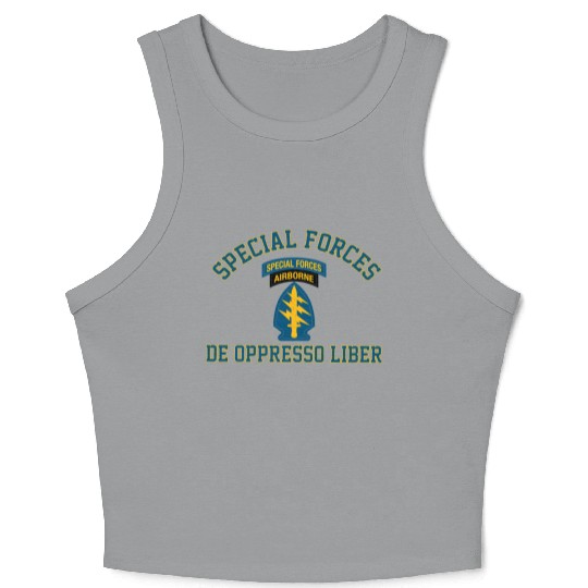Army Special Forces Green Beret Crop Tank Top