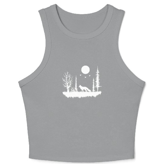 Forest Nature Wilderness Crop Tank Top