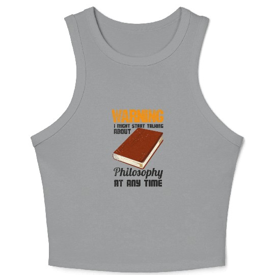 Philosophy Thinker Freethinker Philosopher Crop Tank Top