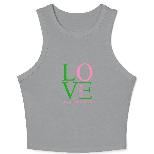 Aka Crop Tank Top Love Sorority Gift Alpha Kappa Aka Parap